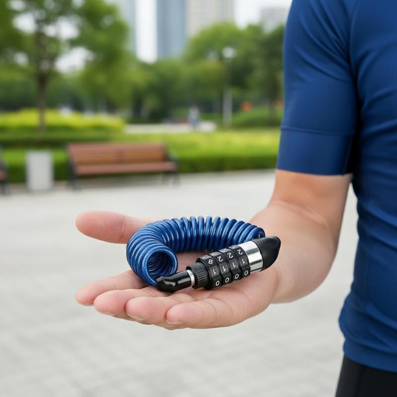 Bicycle Helmet - Yeni Motosiklet Bisiklet Hırsızlık Önleyici Zincir