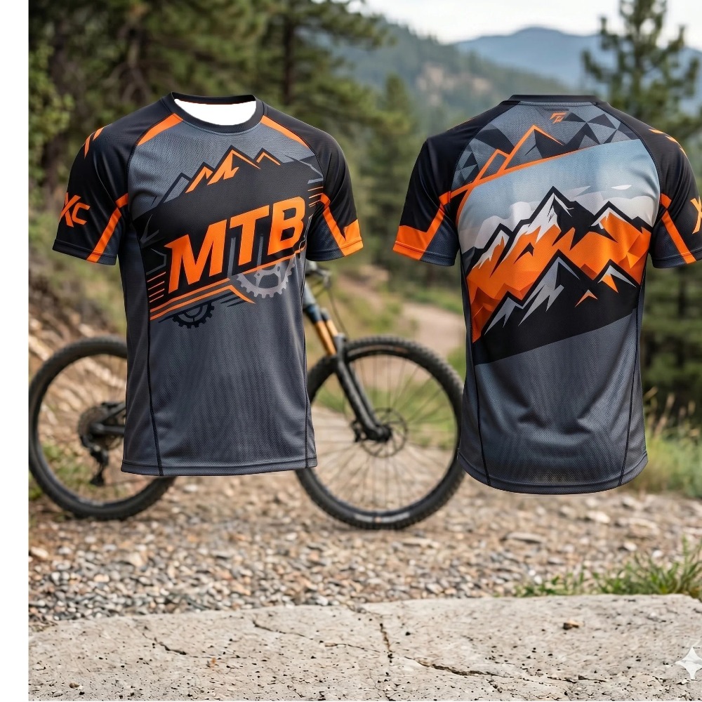 Xc Cycling Gear - Dağ MTB Bisikleti Baskılı Erkek Hızlı