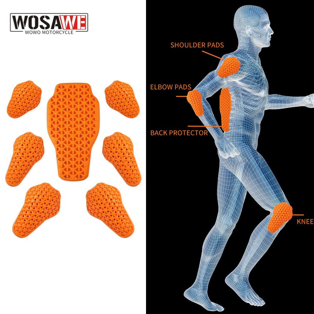 Cycling Gear Padding - WOSAWE Motosiklet Ceket Astar Koruyucuları Ped