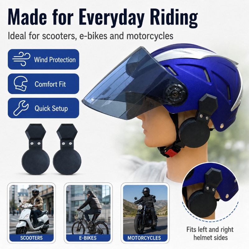 Rüzgar Koruması için Klipsli K - Bicycle Helmet incelemesi ve fiyatı