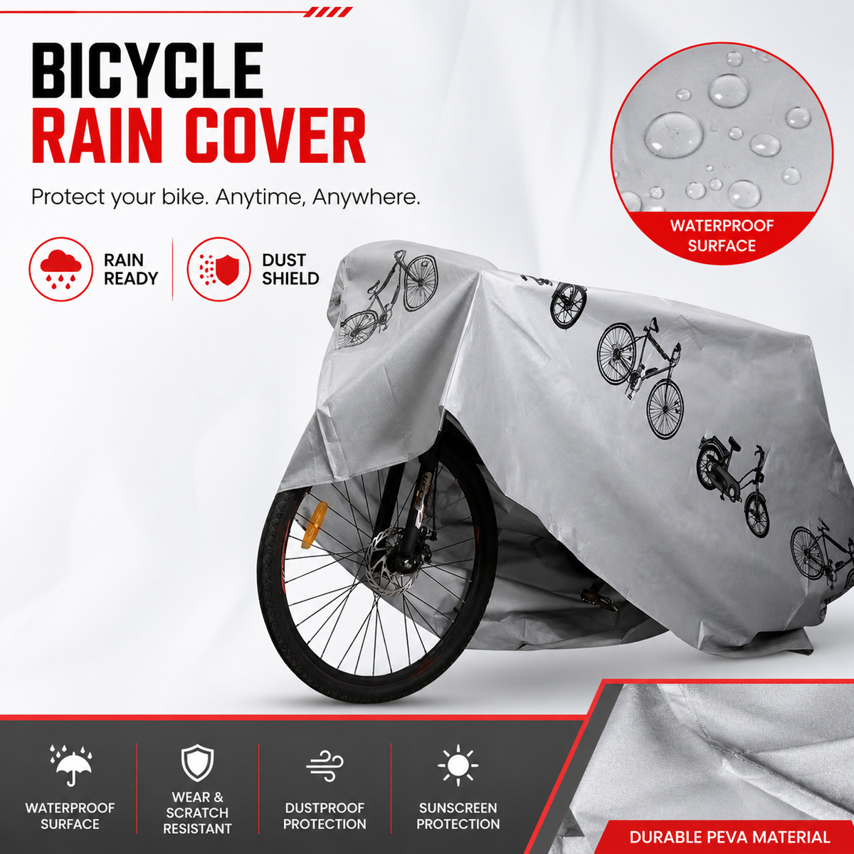 PINMOAP Evrensel Bisiklet Yağm - Cycling Gear Rain incelemesi ve fiyatı